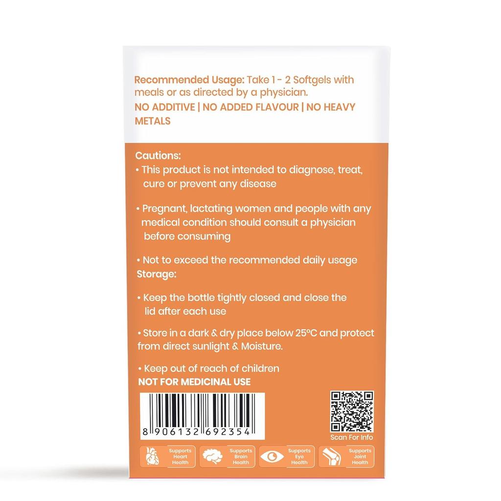 Dr. Morepen COD Liver Oil Capsules Omega 3 EPA DHA with Vitamins D E 100 Softgels X Pack of 2