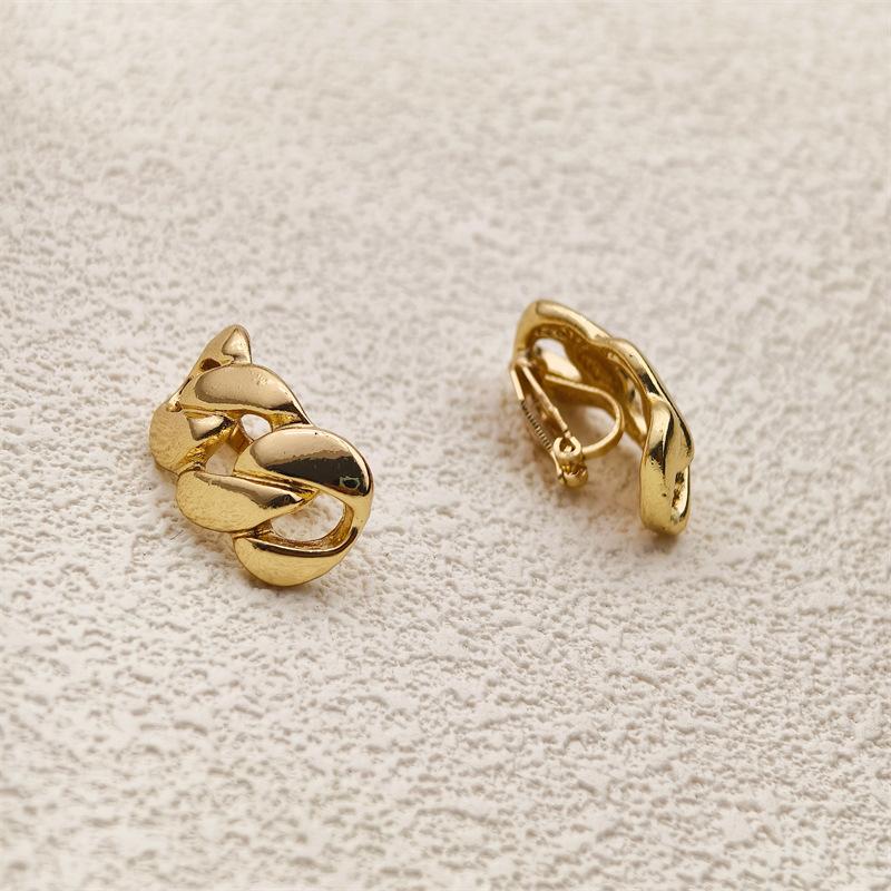 Нет проколов ушей Цепочки для ушей Серьги-петли Клипсы для ушей Простые серьги