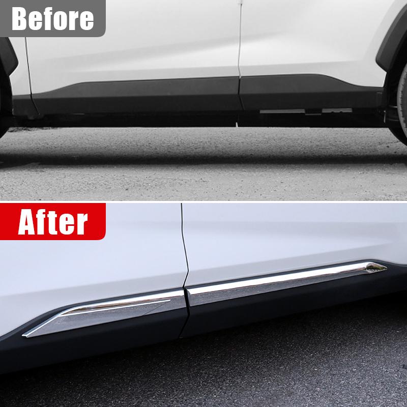 Автомобильные аксессуары для Toyota RAV4 XA50-2022 2023 гибридный ABS корпус боковой двери с защитой от царапин, молдинговая накладка