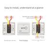 Concealed Installation Door Switches Button Plastic Access Control Switches Door Entry Button for Door Access Control