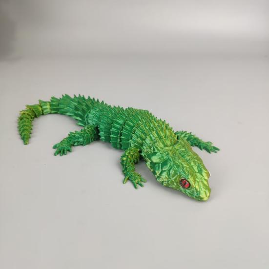 3D Lizard Simulation Model Action Toy Desktop Decor Realistic Looking Vibrant Color Animal Theme Lizard Fidget Toy Photography Prop