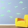 9Pcs/Set Glow In The Dark Luminous Dinosaurs Stickers Kids Room Wall Art Decoration