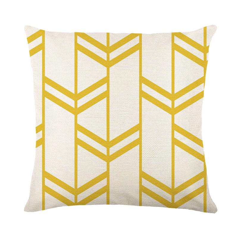 Новая водонепроницаемая наволочка, трехслойная, тонкий лен, масло- и пятноотталкивающая, уличная наволочка с геометрическим принтом