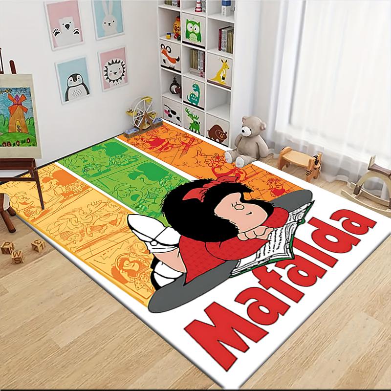 1Pc Mafalda'S Adventures Carpet Rug Customizable Soft Washable Antislip Home Living Room Sofa Mats Personalized Rug 091726