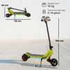 Electric Scooter for Kids, Foldable E Scooter for Age Age 6+ with LED Display, RGB lights, Up to 16km/h, Green
