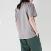 Uniqlo Мужская и женская футболка с принтом в стиле мультфильмов и аниме, с круглым вырезом, с короткими рукавами, Топы 458408-03