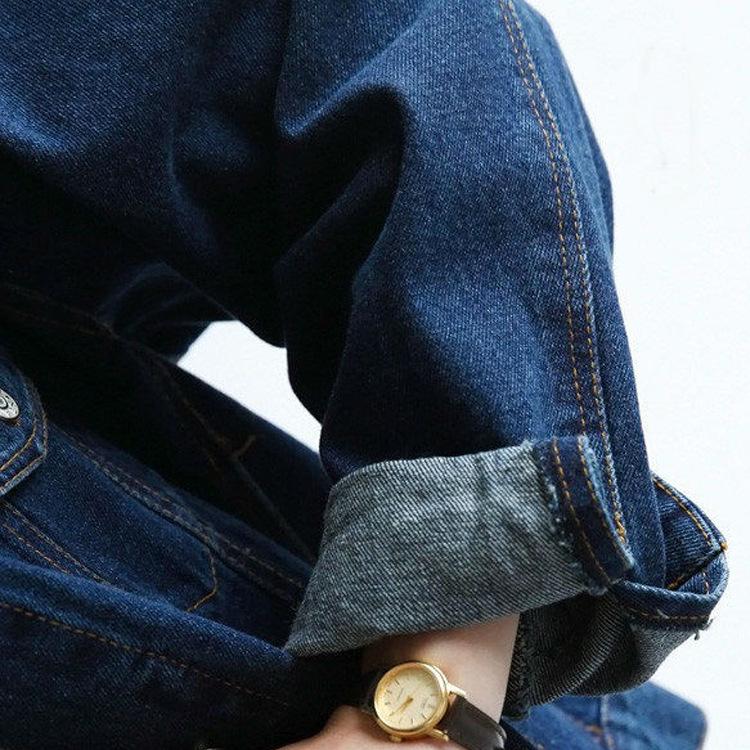 Джинсовое пальто женское тонкое свободное весенне-осеннее пальто