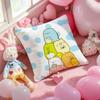 S-Sumikko Gurashi Изысканная Наволочка Мягкая Плюшевая Ткань Двусторонняя Печатная Наволочка для Подушки Теплая Зимняя Подушка для Дивана