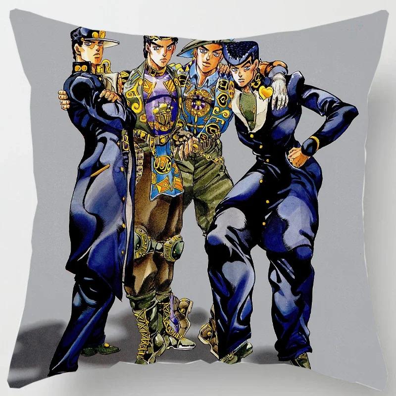 Аниме Jojo's Bizarre Adventure Джотаро Наволочка Для Дивана Домашняя Декоративная Наволочка Для Подушки Полиэстер Наволочка Поддержка