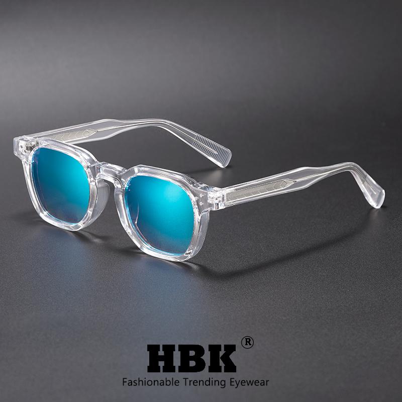 HBK Модные Ретро Мужские Солнцезащитные Очки Классическая Квадратная Рамка Дизайн Солнечные Очки Женские Для Улицы Путешествий Вечеринки Фестиваля Подарок