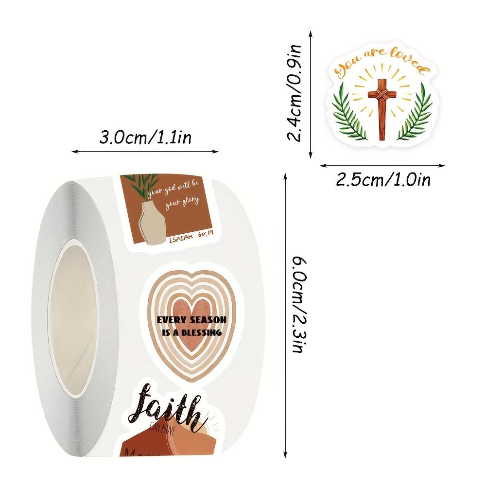 Inspirational Jesus & Bible Vinyl Stickers - Matte Finish, Cartoon Designs for Laptops, Bottles, Suitcases, Phones - Faith-Based Decorative Decals wi
