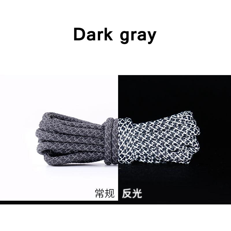 1 пара НОВЫХ Светоотражающих Спортивных Шнурков Круглый Шнурок Rhoelace Rtrong Light Shoelace Прочный Шнурок Длина 100/120/140/160 см
