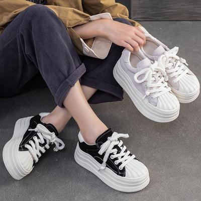 Европейские/Американские Повседневные Кроссовки на Платформе с Цветными Блоками - Модная и Легкая Женская Обувь Осень/Зима 2025