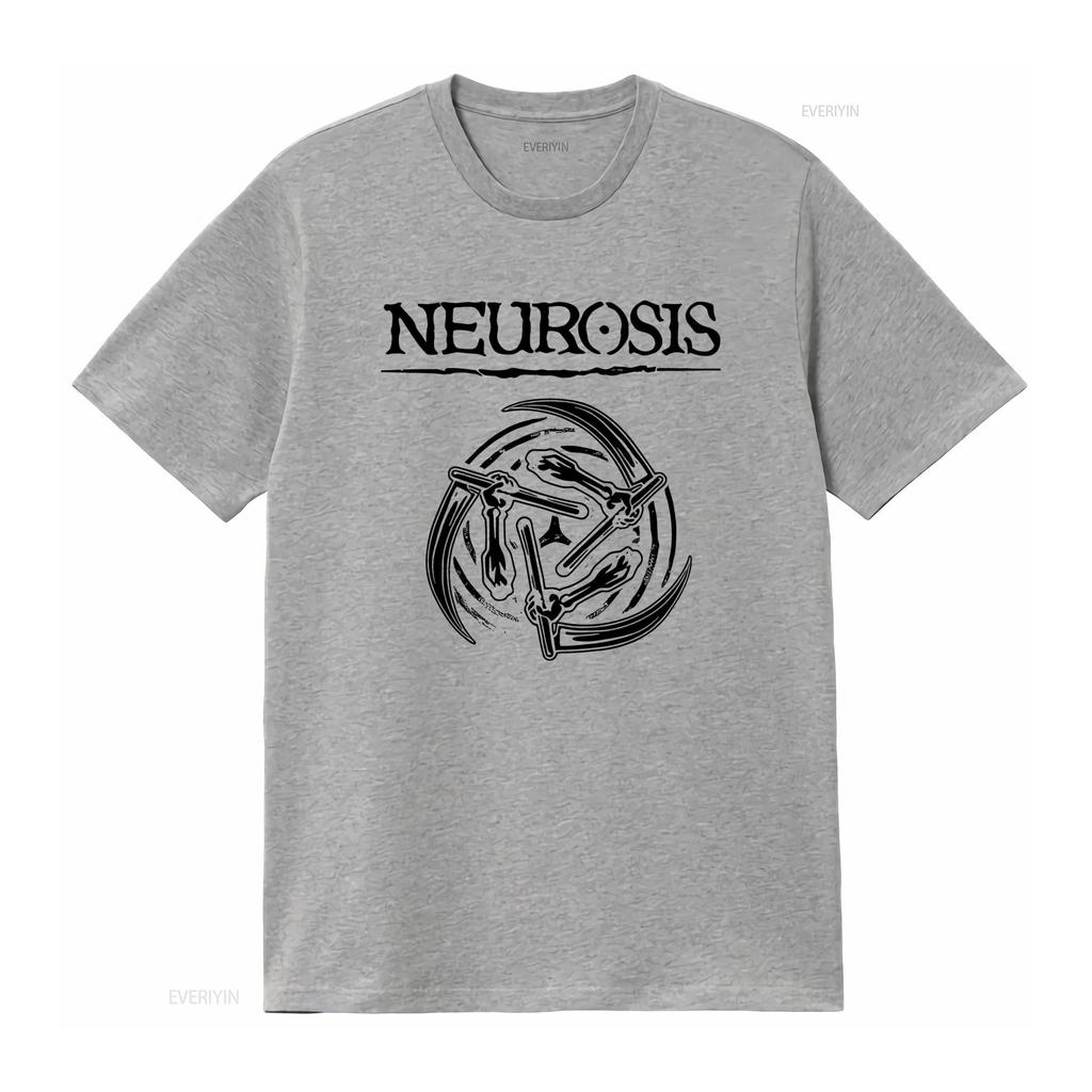 Band Neurosis Черная футболка S до 5XL Стиль Хэви-метал KK1027 винтажная стираная эластичная удобная с принтом дышащая стильная