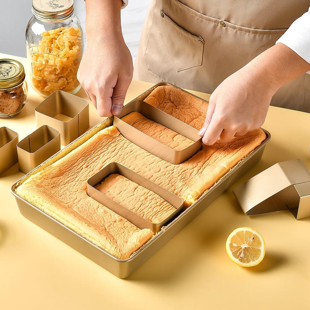 10pcs Carbon Steel Bread Mold Easy To Demold Cake Mold Creative Baking Tray Kitchen