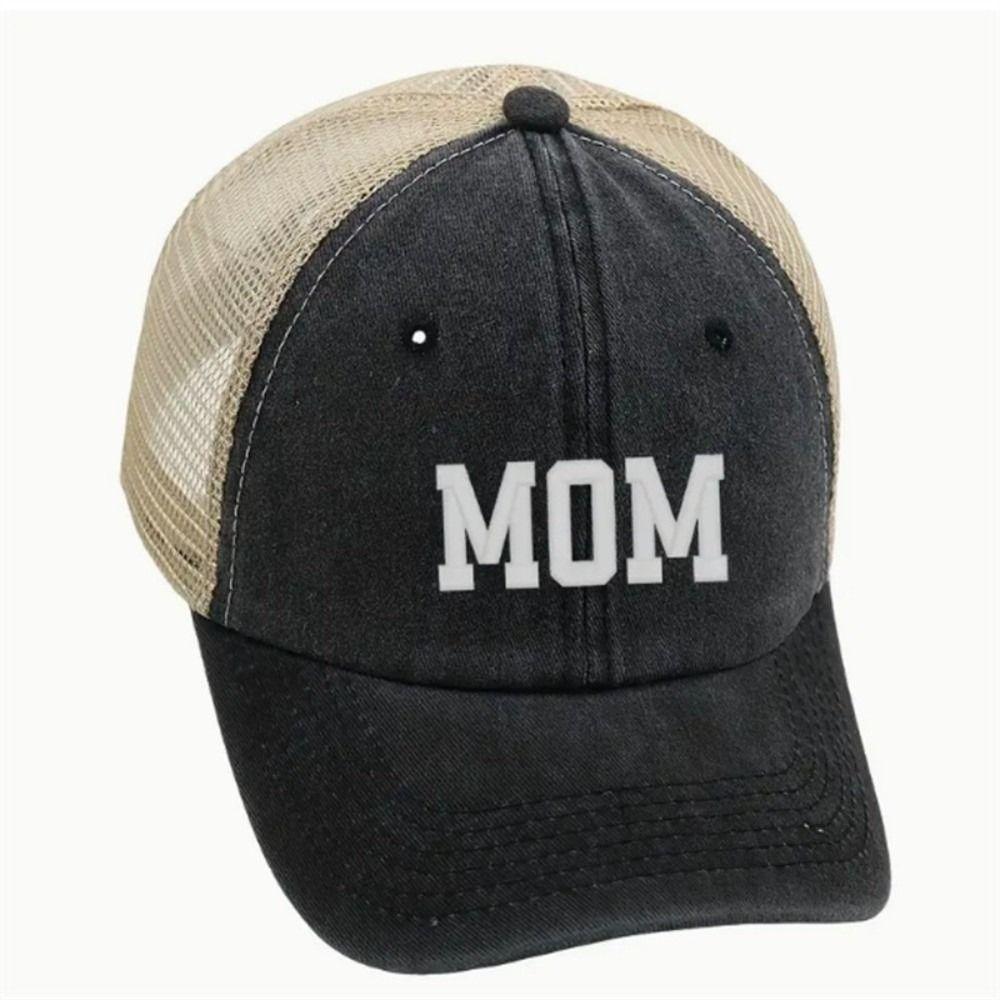 Mesh DAD MOM Baseball Hats Visors Washed Distressed Faded Cap Outdoor Sports Net Hat for Man Women