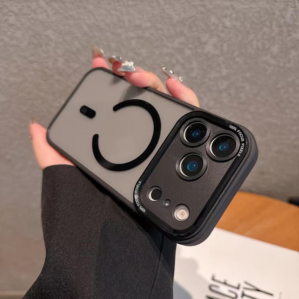 Магнитный чехол Cross-border для iPhone 17 Pro Max с полным покрытием, прозрачными мягкими краями и защитой от падений, подходит для моделей Apple 11-16.