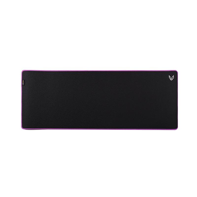 Коврик для игровой мыши с подсветкой RGB, устойчивый к грязи, большой, водонепроницаемый, однотонный