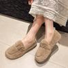 2024 New Autumn Winter Women Casual Flats Women's Moccasins Soft Loafers Fashion Comfort Warm Plush Slip On Female Cotton Shoes