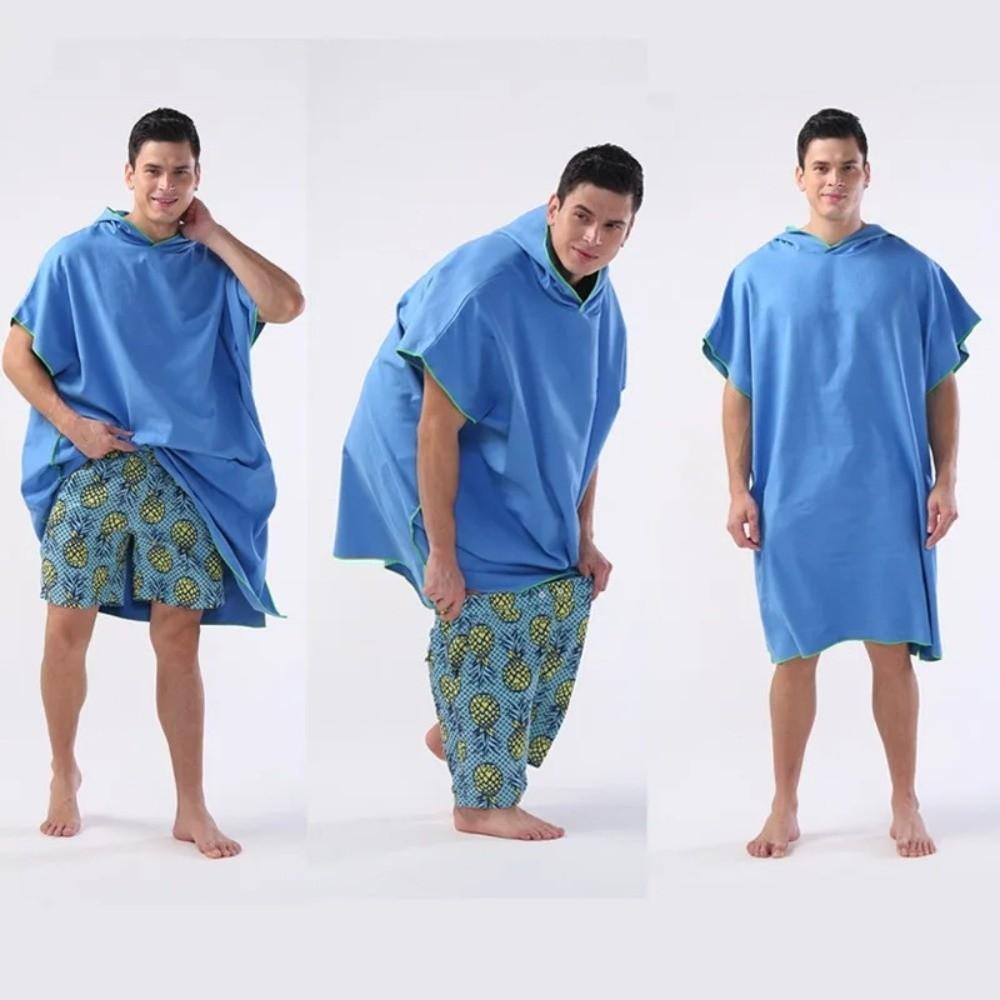 Hooded Quick-drying Swimming Towels Absorbent Beach Poncho Towels Swimming Dry Towels  Bath