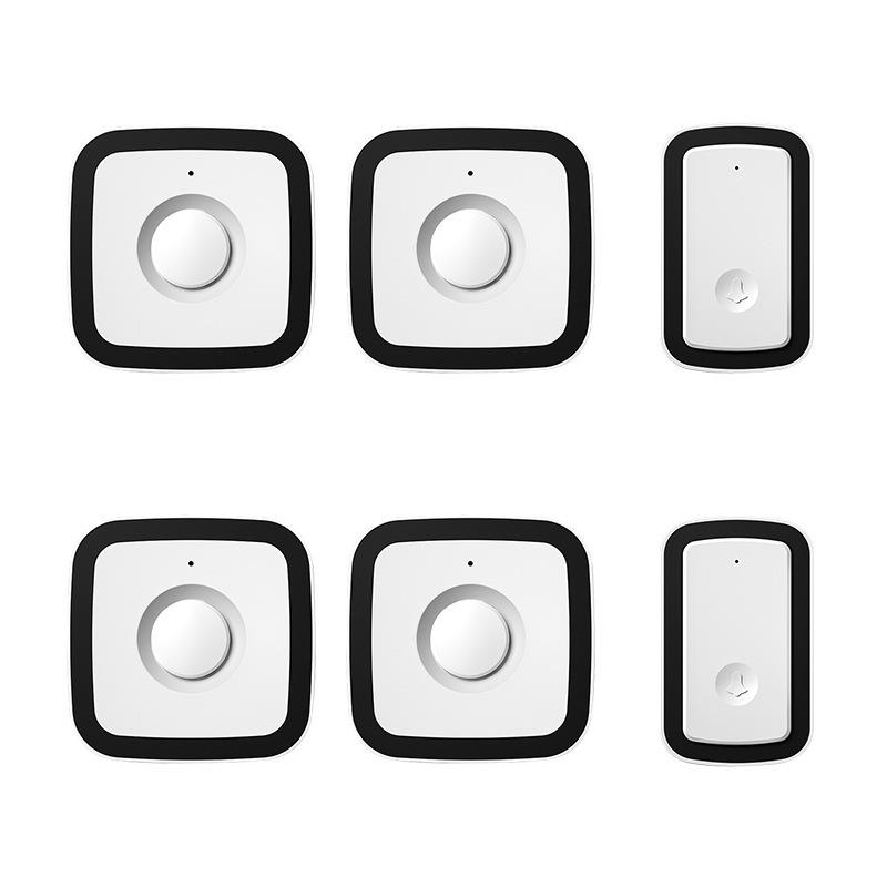 Smart Wireless Waterproof Doorbell with Remote Music Control, Two-to-Four Ding-Dong for Elderly