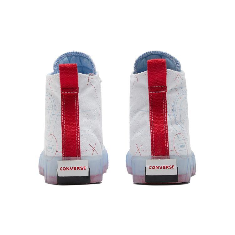 Converse Безымянные Модные Универсальные Высокие Холщовые Кеды Унисекс Белые 173208C