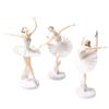 3Pcs Dancing Girl Fashion Toy Elegant Party Home Home Long Service Decoration Life Ballet Girl Cake Picks
