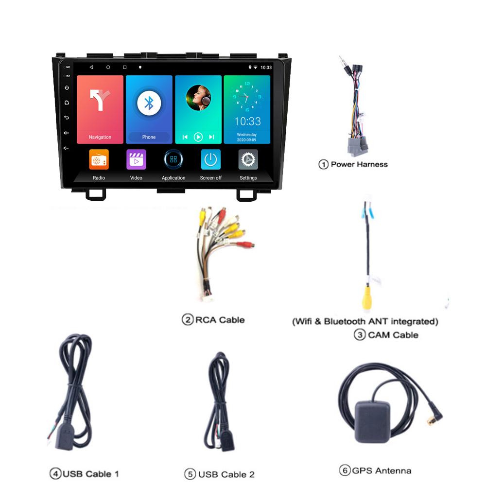 icreative Автомобильная стереосистема 2 Din Android для Honda CRV CR-V 2006-2011, автомобильное радио, мультимедийный плеер, навигация, WIFI, FM BT, GPS, автомагнитола, головное устройство