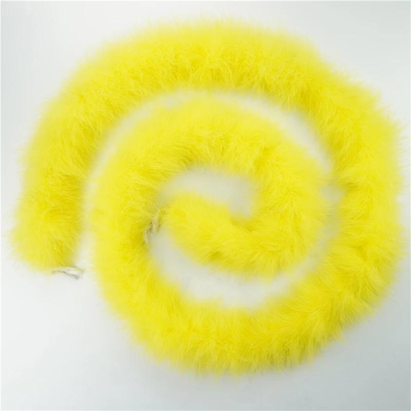 2Meters Turkey Feathers Boa Thick 50Grams Feather for Crafts Needlework Fringe Trim Boas Strip Carnival Wedding Decoration Decor