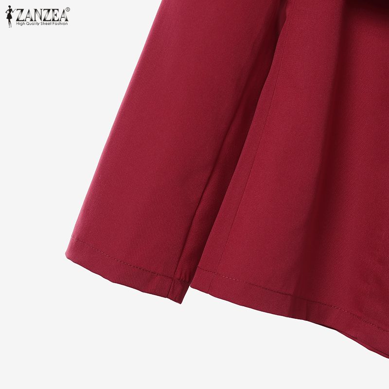 ZANZEA Женский Кардиган с Длинным Рукавом, Блузка и Длинные Брюки, Элегантный Костюм из Двух Предметов