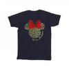 Girls Minnie Mouse Leopard Christmas Cotton T-Shirt