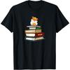 Cute Funny Hipster Glasses Read Books Hamster Lover T-Shirt