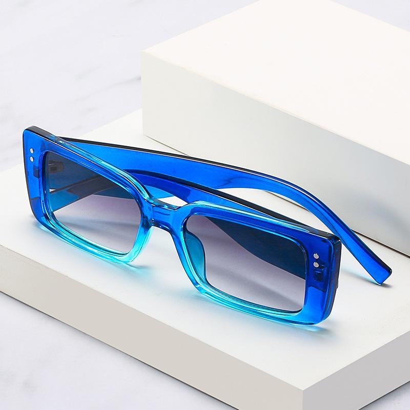European and American fashion sunglasses, street photography ins Internet celebrity personality square large frame sunglasses women