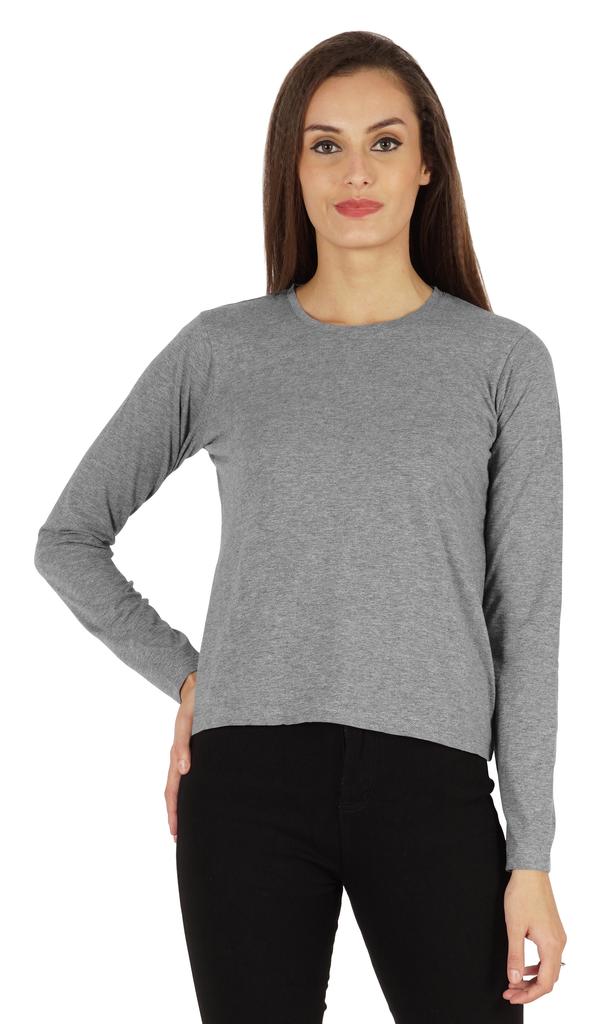 Inkmeso Perfect Long Sleeves T-shirt For Women Casual Regular Fit Basic Solid Everyday Tee