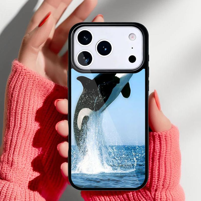 Чехол для телефона Косатка Орка Под водой для iPhone 17 16 15 14 13 Pro Max Задняя крышка для 12 11 Pro Coque