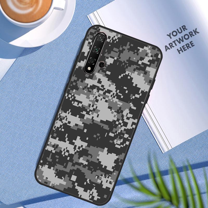 Camo Camouflage Combat Multicolor For Huawei Nova 11 12i 3i 7i 8i 9 10 SE Y60 Y61 Y70 Y72 Y73 Y90 Y91 P20 P30 Pro P40 Lite Case