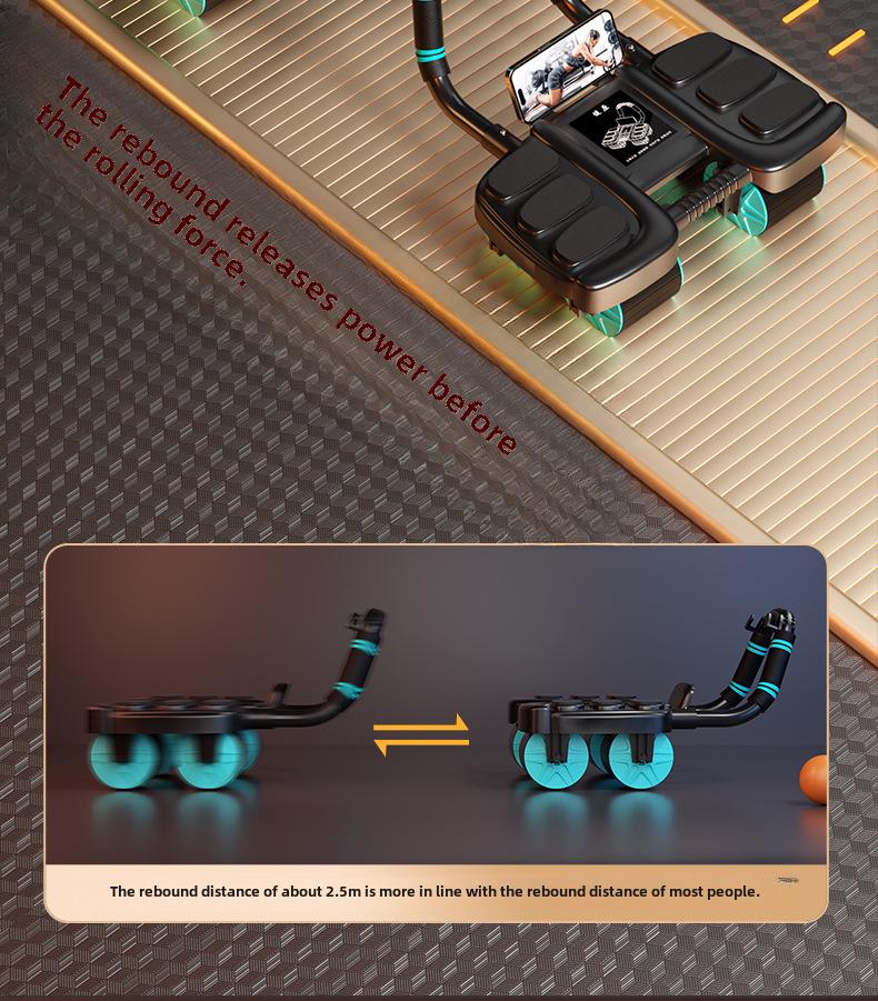 Умное четырехколесное автоматическое колесо для тренировки мышц живота.