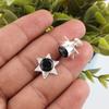 Серьги из цельного серебра 925 пробы с черным ониксом, серьги из драгоценных камней ручной работы на День памяти