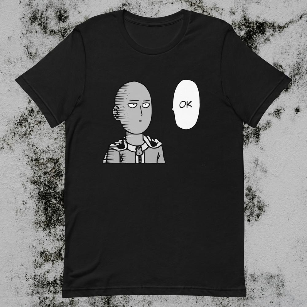 ОК Аниме Подарок Футболка Унисекс Футболка One Punch