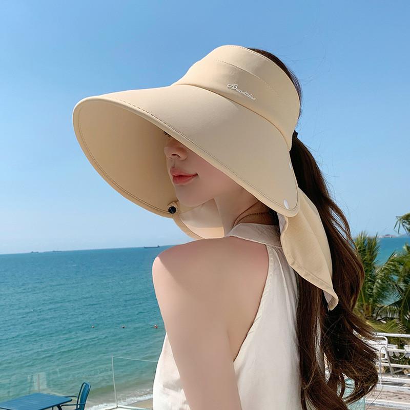 Летняя шляпа от солнца с широкими полями и съемной накидкой на плечи для женщин