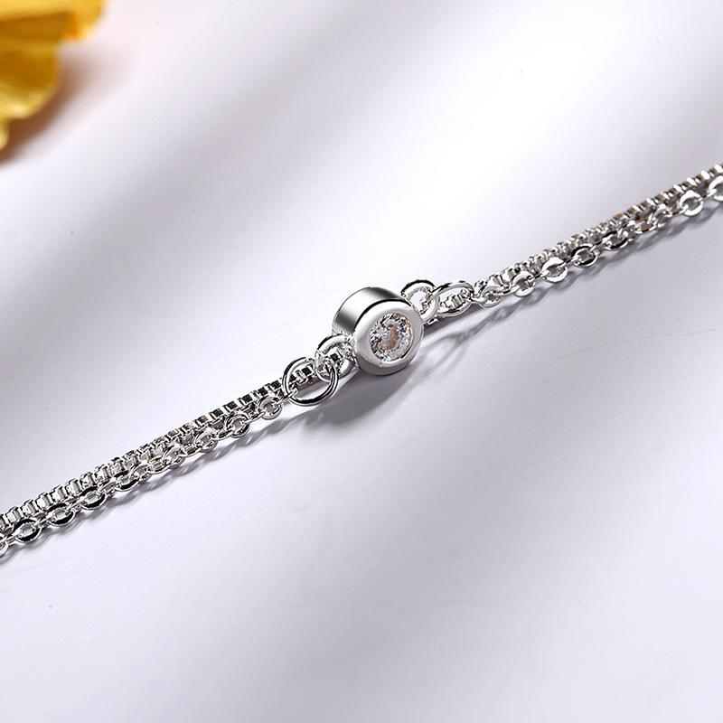 Линдон циркон браслет ювелирные изделия геометрические бусины браслеты-цепочки модный тонкий свадебный подарок для подруги женщин