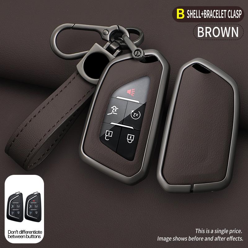 Metal Key Fob 3/4/5/6 button Cover Case for Chevrolet Silverado 1500 Suburban Tahoe for Cadillac for GMC Sierra Yukon 2023 2024