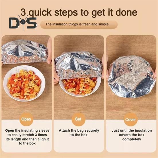 Изоляционная крышка из алюминиевой фольги, термостойкие пищевые покрытия для кухни, эластичные пакеты для сохранения свежести, крышки из алюминиевой фольги для хранения продуктов