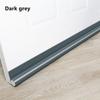 DIY Single Side Door Seam Draft Stopper Adjustable Wear-resistant Leather Door Seal Strip
