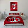 AC Milan logo pattern. Bedding sets Duvet cover sets Duvet covers Pillowcases(1*Duvet Cover 2*Pillowcases without duvet insert)