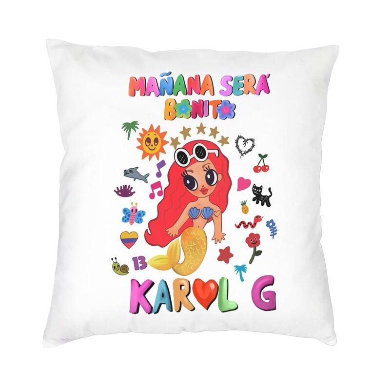 Modern Karol G Bichota Season Cushion Cover Polyester Reggae Ainger Pillow Case for Living Room Pillowcase