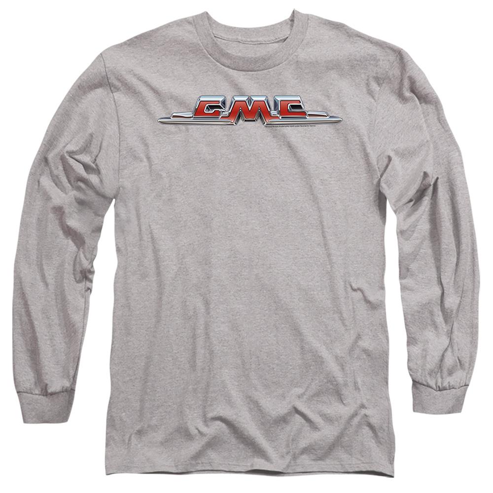 GMC Unisex Adult Chrome Logo Heather Long-Sleeved T-Shirt