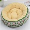 Теплые коврики для кошачьей кровати, круглые вольеры для кошек и собак, флисовые плюшевые подушки с рисунком