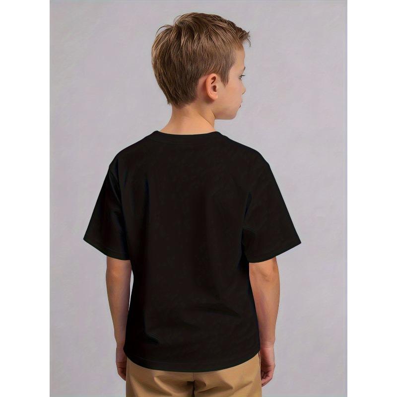 European sizes Boys' Fashion Children's Clothing Pure  Short Sleeve T-Shirt with Planets Earth Mars for SATURN Uranus Print