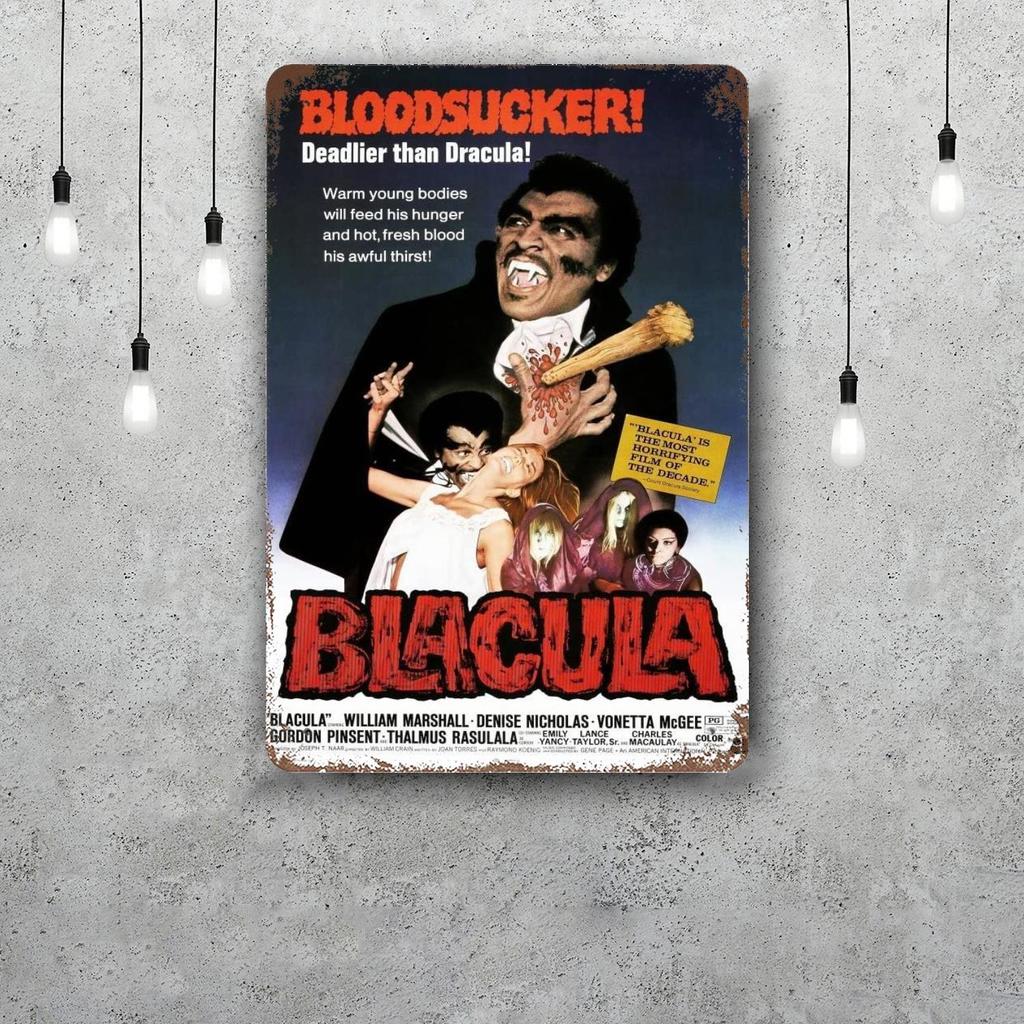 Blacula movie Винтажные Металлические Жестяные Знаки Постеры Декор Ретро Металлическая Табличка Настенное Искусство Декор для Гаража Бара